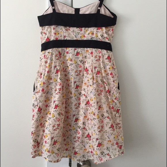 BCBGeneration - Floral print sundress w/black trim - Picture 3 of 6